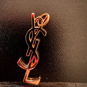 YSL Gold and Black Pendant
